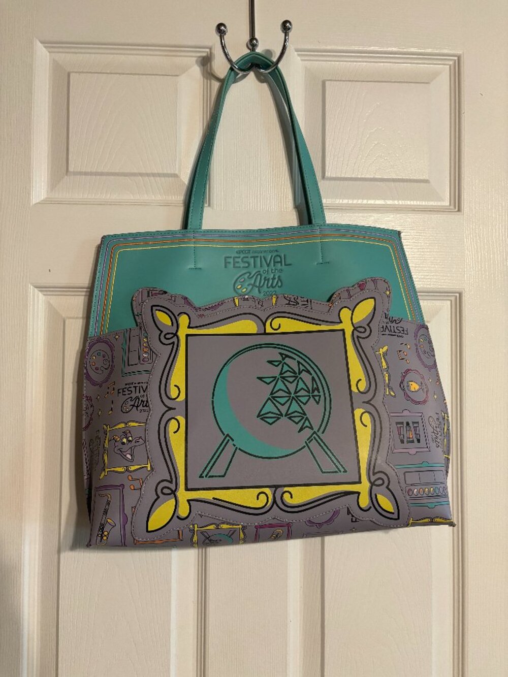 Loungefly EPCOT Festival of the Arts Figment Tote Bag 2022